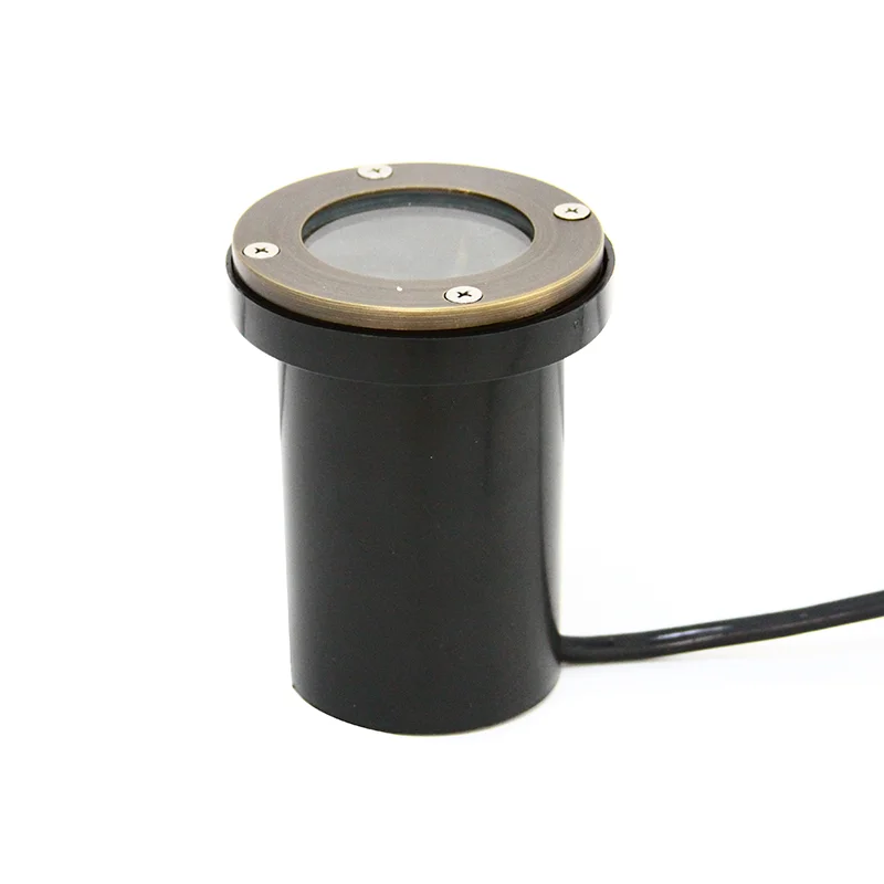 photo of brass ground light